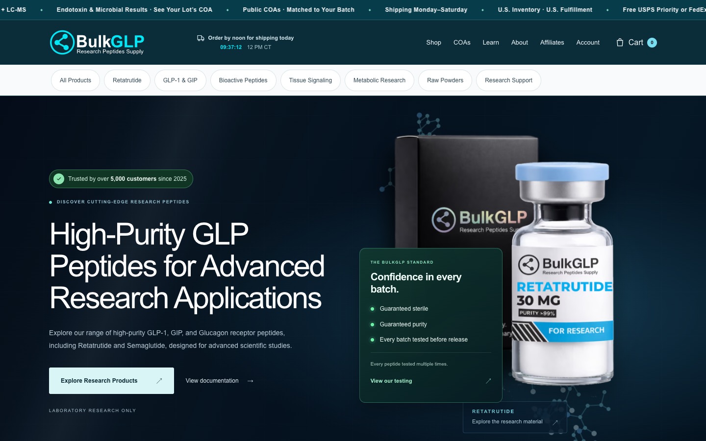 The current homepage